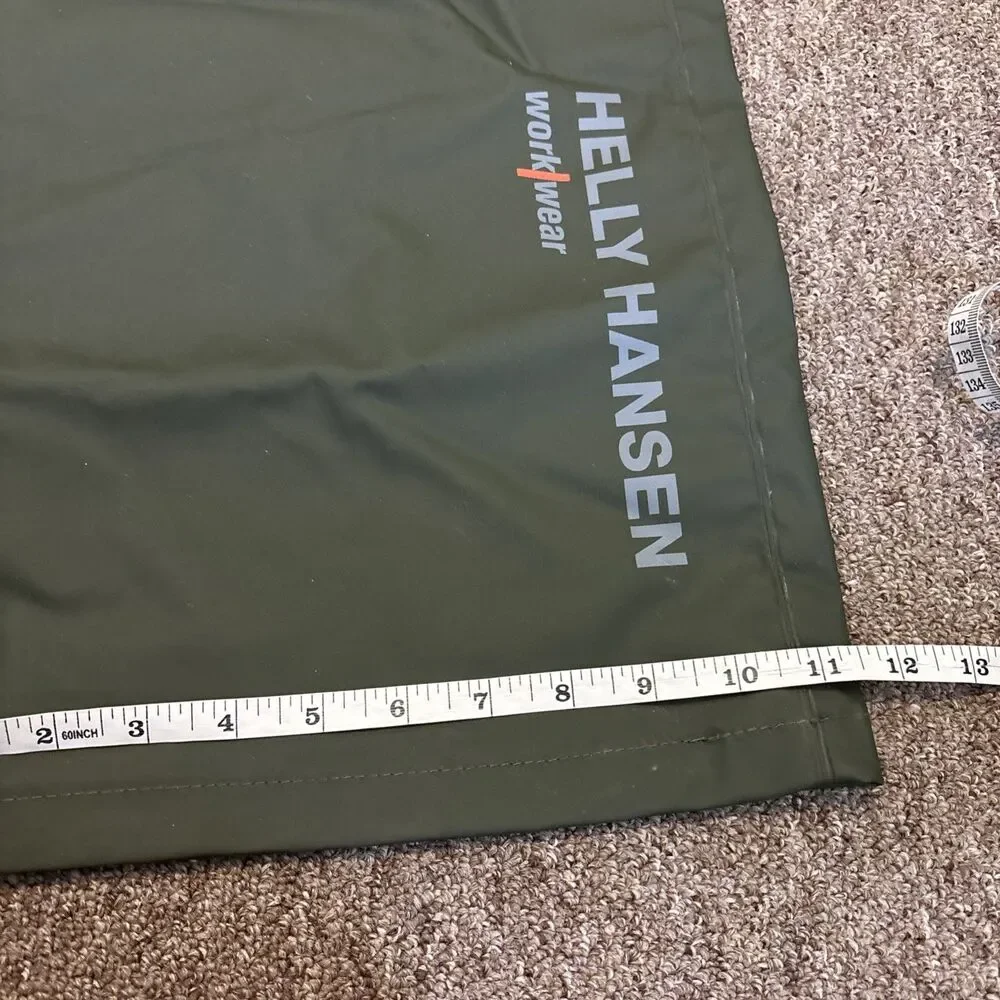 NWT New Helly-Hansen Mandal Rain Bibs Mens L Waterproof Fishing Workwear Green - Picture 2 of 14